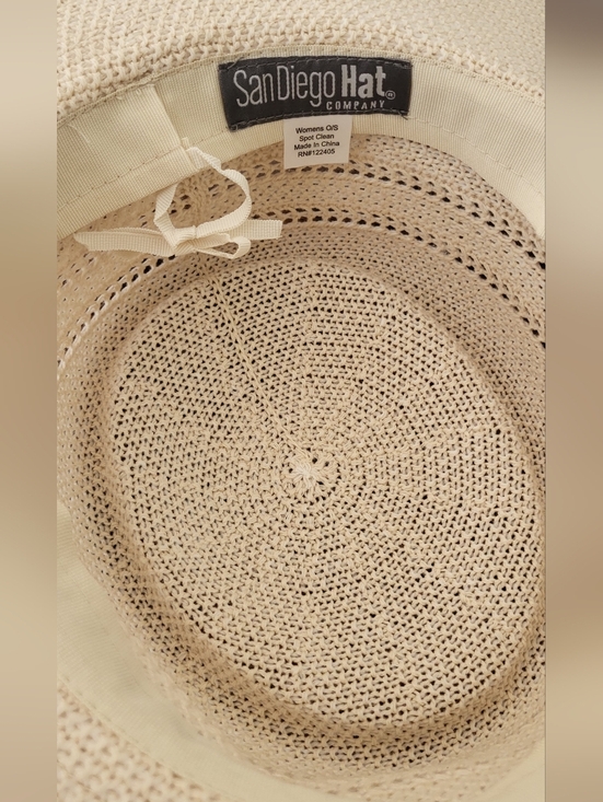 The San Diego Hat Company Jackson Boater Open Weave Hat main image 6